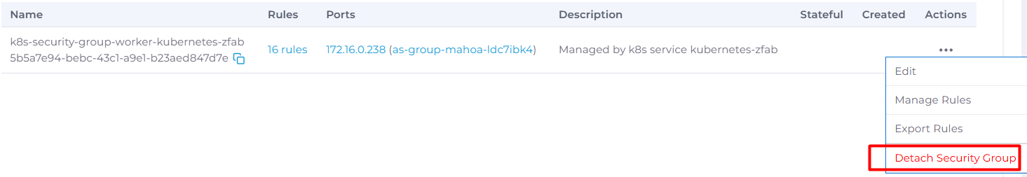 Security Grouping Gỡ Security Group khỏi máy ảo | CMC Cloud