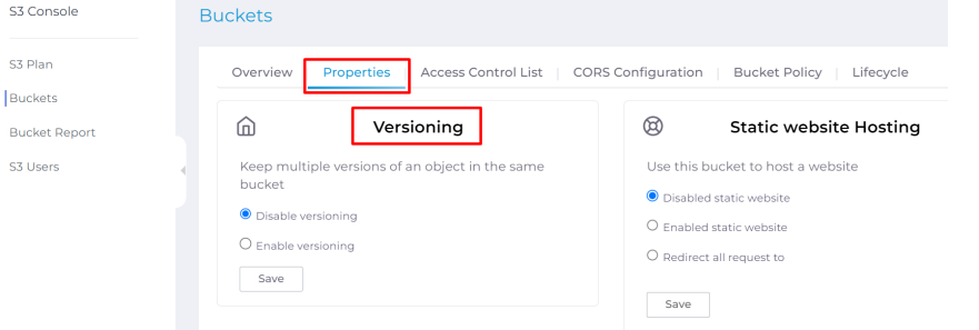 Enable tính năng Versioning cho S3 bucket | CMC Cloud