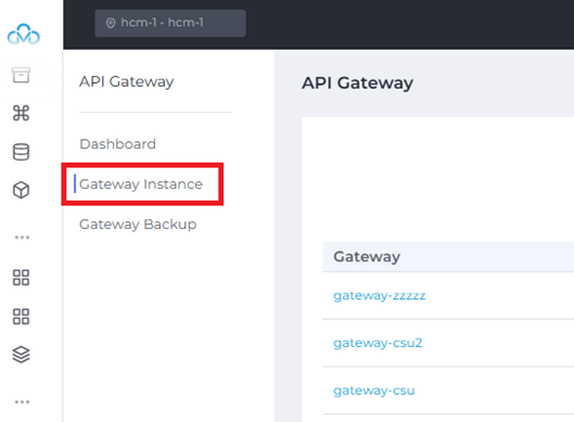 Khởi tạo API Gateway Instance | CMC Cloud