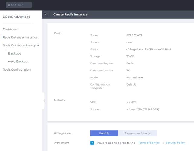 Create CMC Redis Database Service | CMC Cloud